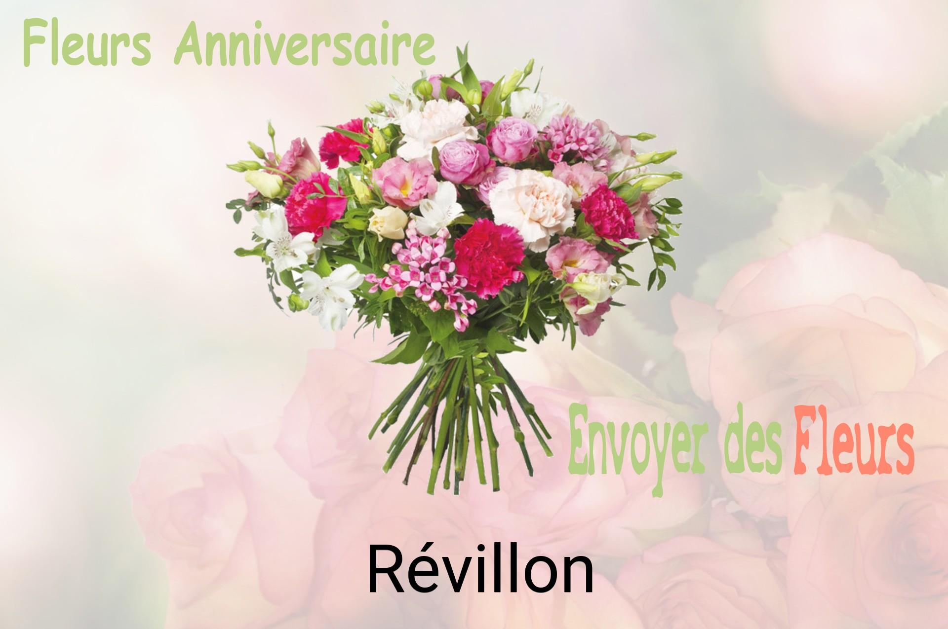 Bouquet de fleurs d’anniversaire livré à Révillon